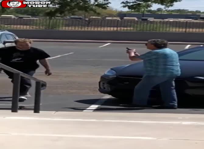 Video :This Tesla Owner Protects His Vehicle From a Skater by Drawing a Gun